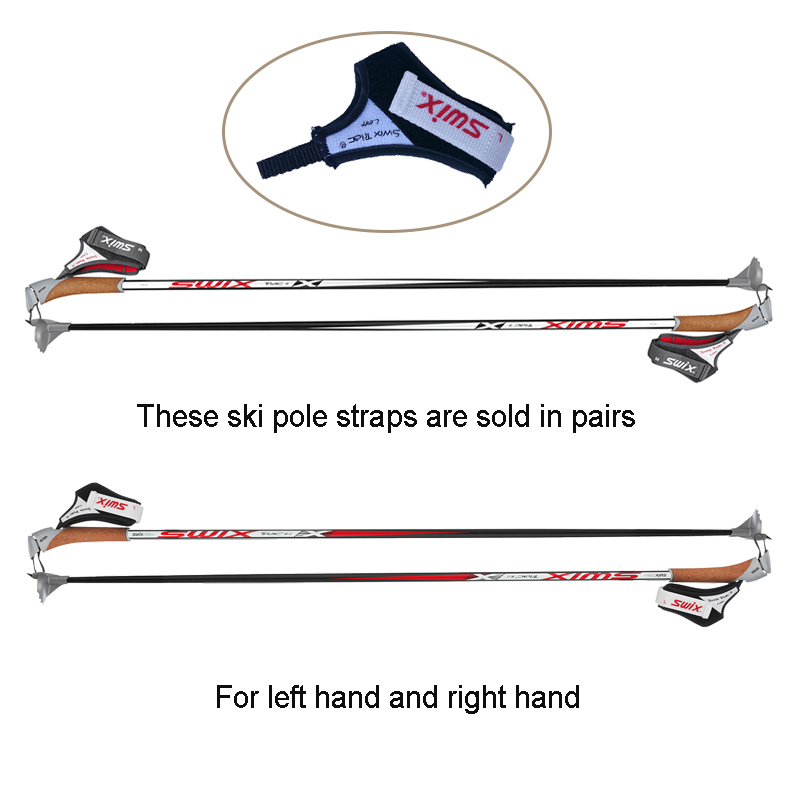 ski pole wrist straps, nordic ski pole straps, cross country ski pole