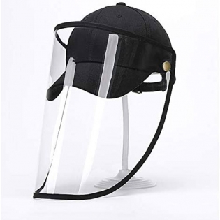 Unisex Transparent Face Shields Anti Spitting Protective Hat Cover