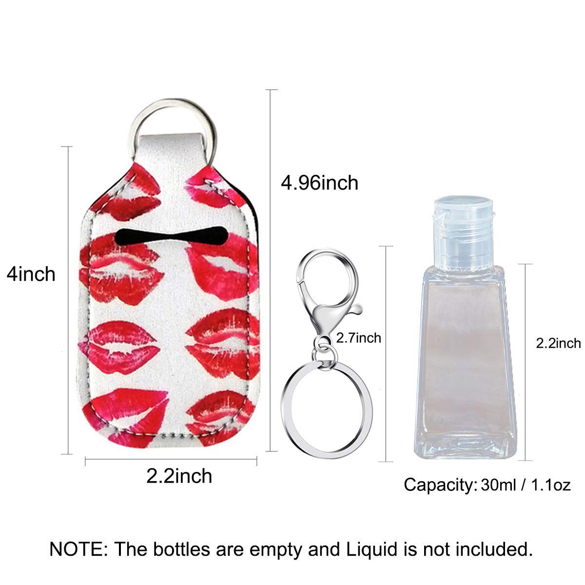 Eco-friendly Pocketable Handbag Accessories Sterilization Machine Hand Sanitizer Holder Keychain