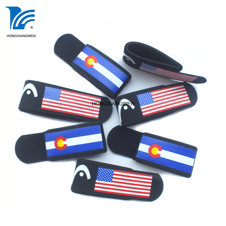 Promotional Adjustable Nylon Hook And Loop EVA Ski Straps - China Ski Strap Band And Snow Ski