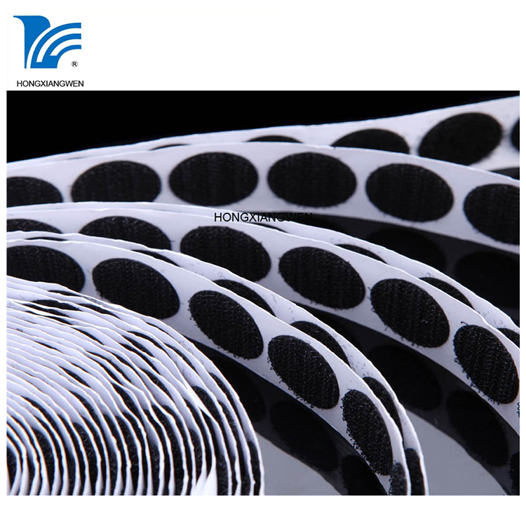 adhesive hook loop, stick on hook and loop tape, hook and loop coins