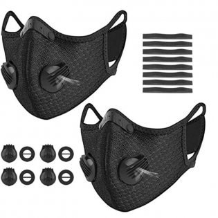 Dustproof Sport Cycling Face Mask with Double Valve