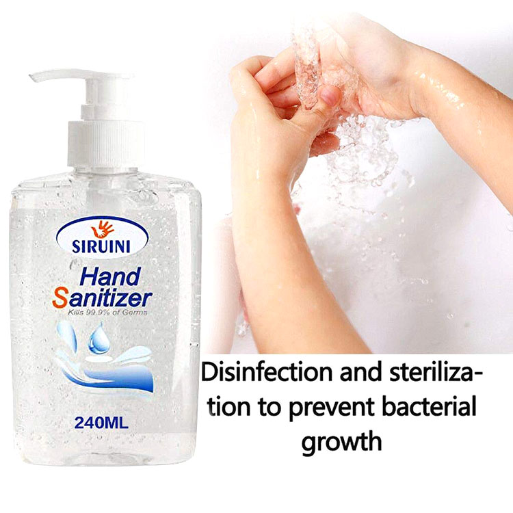 Waterless 75% Alcohol Hydroalcoolique Sanitizer Gel
