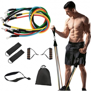 11 Piece Resistance Tube Band Set