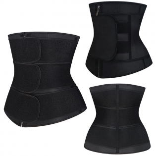 Wholesale 3 Belts 9 Steel Bone Latex Waist Trainer Corset