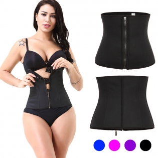 Wholesale Neoprene Women Waist Trainer With Hook and Zipper