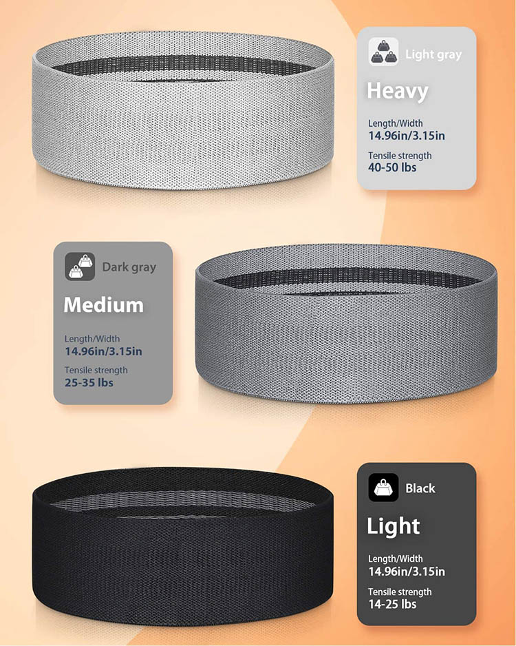 Fabric Resistance Bands Sets