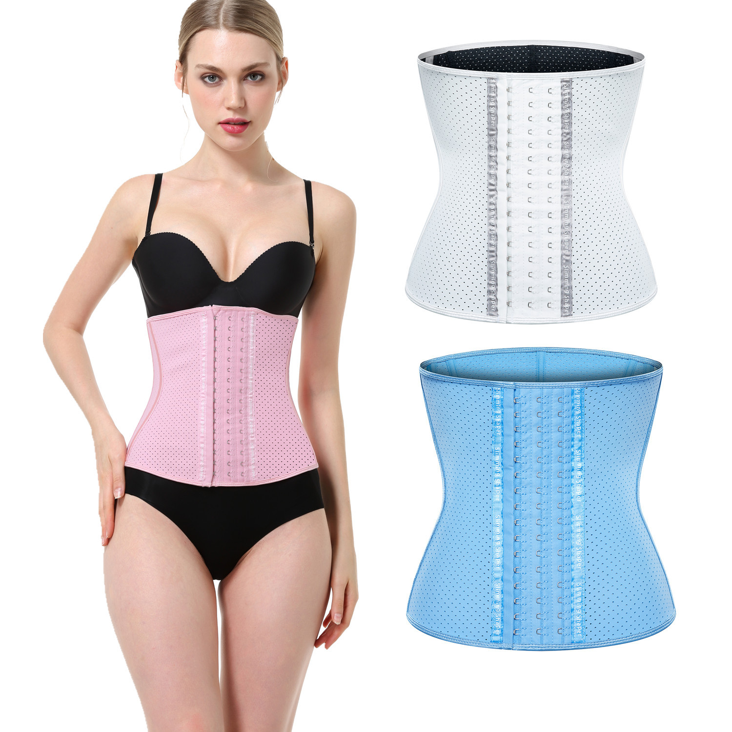 9 Steel Bone Trimmer Corset Weight Loss Body Shaper Belt 